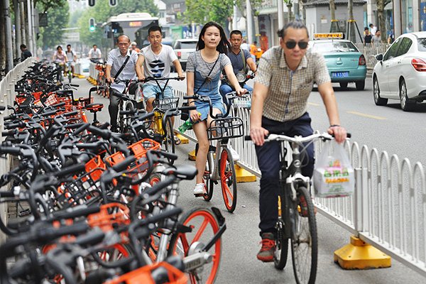 Top 10 cities with most shared bike riders