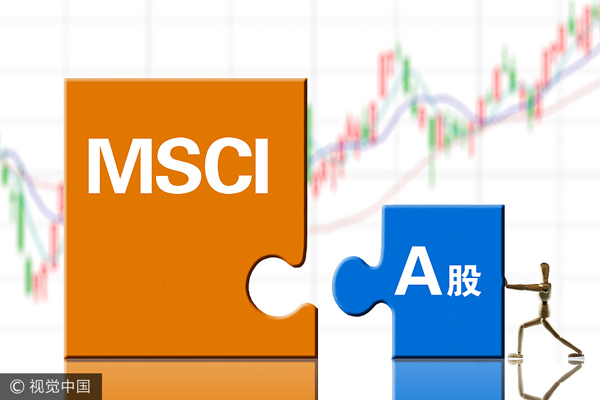 A-shares up in first month in MSCI index
