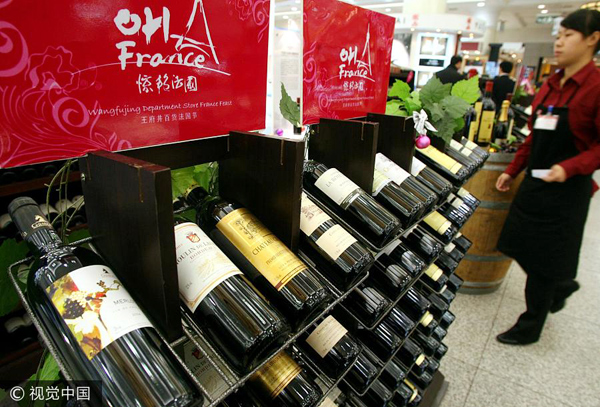 Second shipment of French wine sent by rail to China