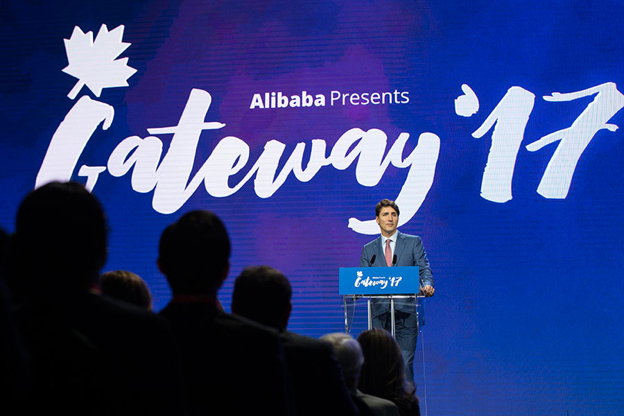 Jack Ma, Trudeau speak at Alibaba's Gateway'17 Canada event in Toronto