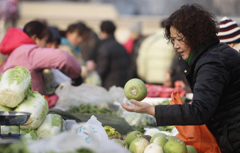 China's inflation rises as food costs surge