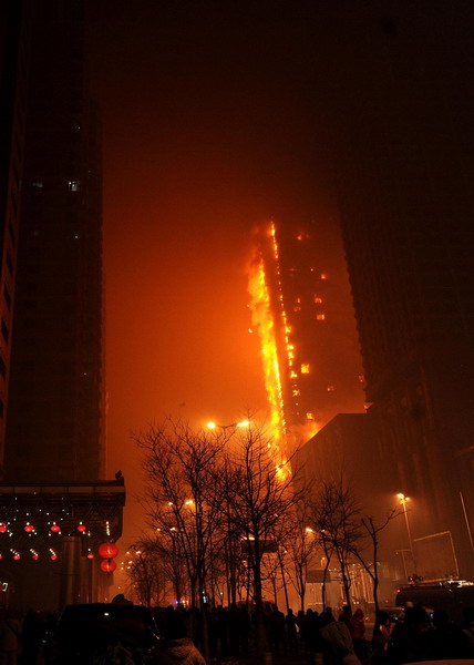 Fire at five-star hotel in Shenyang