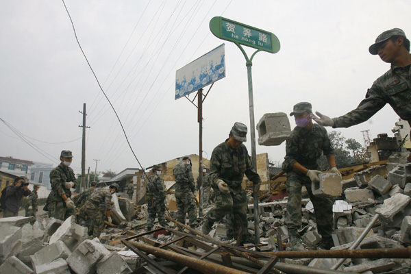 Reconstruction begins in quake-hit Yingjiang