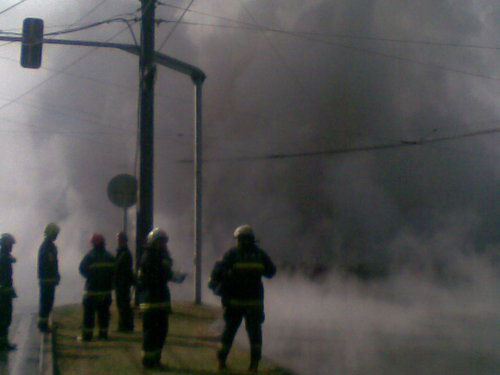 Heating pipe explodes in Beijing