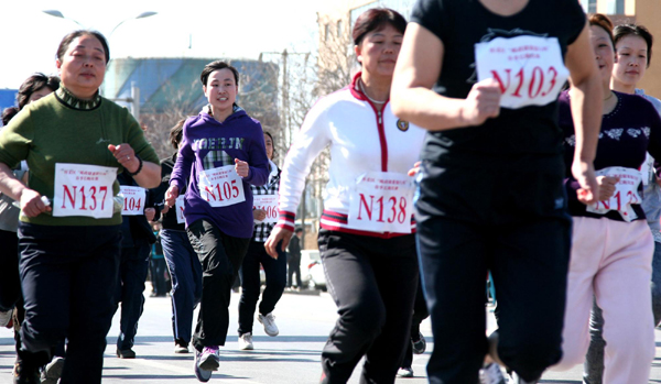 Runners with spring in their step