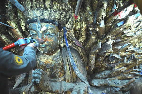 Restoring 700-year-old Qian Shou Guan-yin