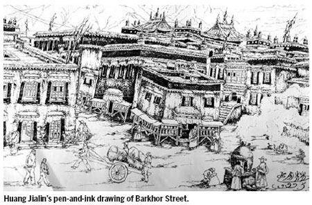 Lhasa memories etched in ink