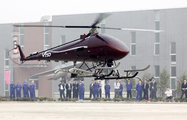 Successful test of China's 'V750' pilotless helicopter