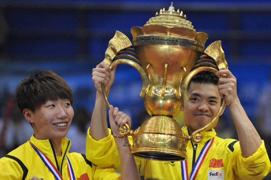 Chinese shuttlers claim 4th straight Sudirman Cup