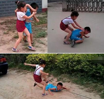 'Tiger dad' cheers for kids' brutal fight