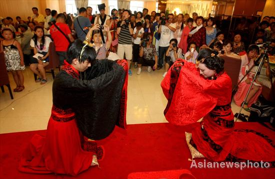 Ancient wedding ceremony a modern hit