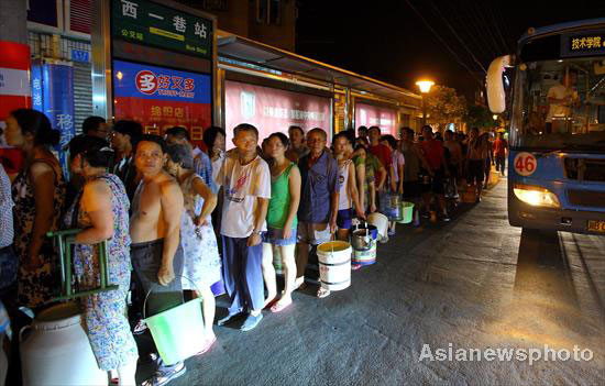 Panic buying of bottled water