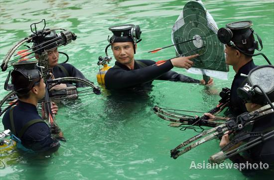 Camo to wetsuits as military heads underwater