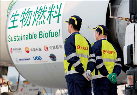 China conducts its first jet biofuel trial