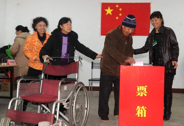 <BR>China's local legislative election begins<BR>