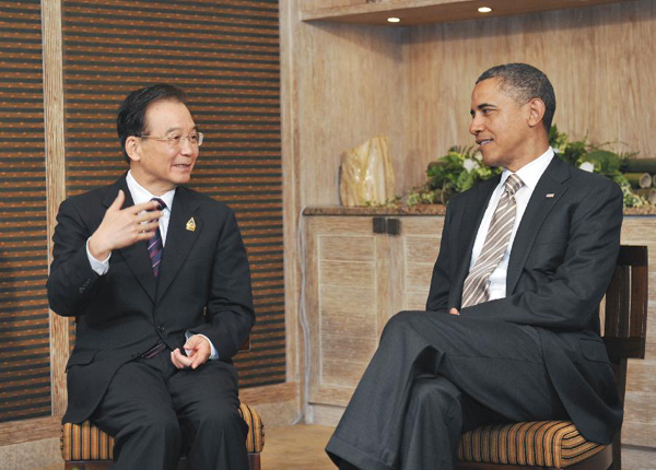 Chinese premier meets US president