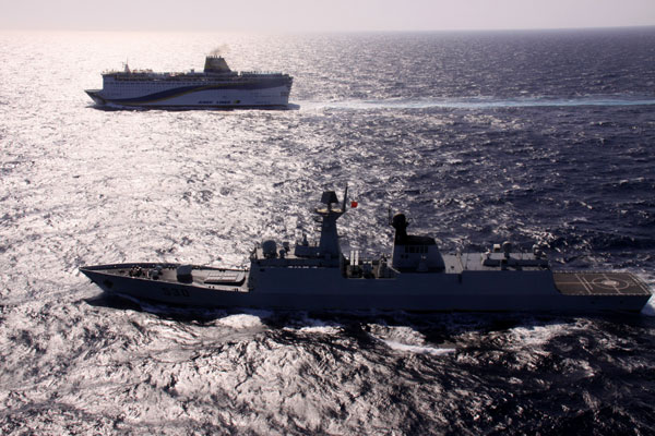 Navy ensures navigation in a sea of danger