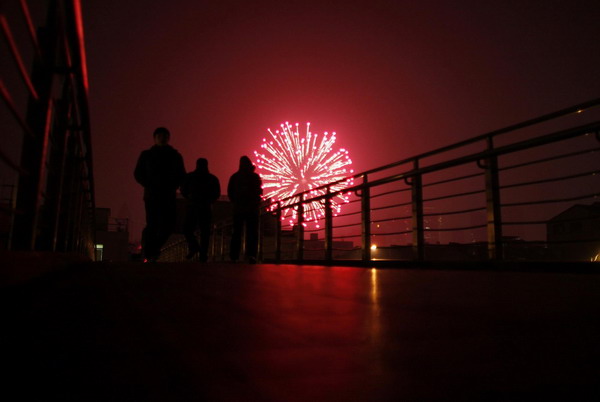 New Year's Eve fireworks across China