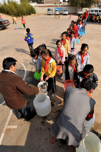 Water shortage in schools in Yunnan