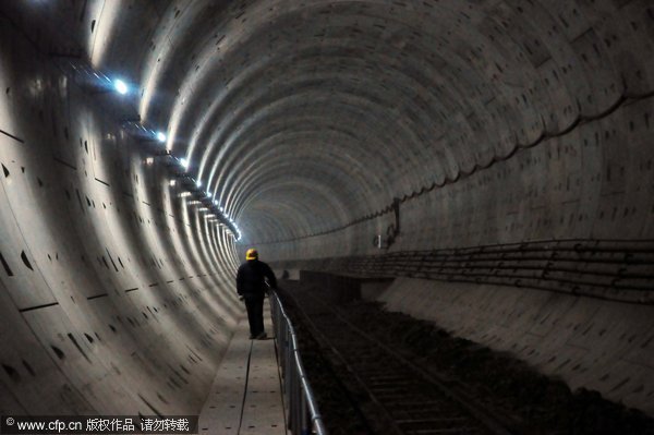 New subway tunnel in Beijing can fit 2 trains