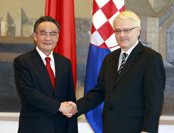 China, Croatia vow mutual support, to expand ties