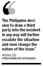 Beijing warns third parties to stay out