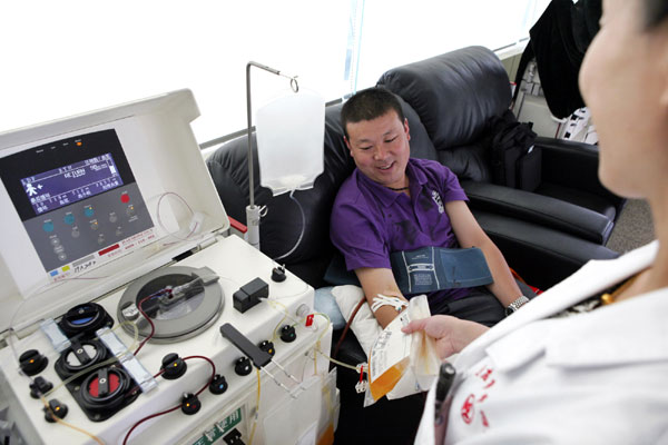 Man donates 42 liters of blood in 10 years
