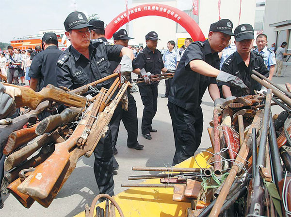 Crackdown on illegal weapons slashes crime