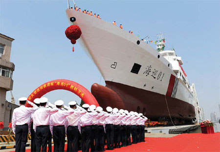 China launches advanced patrol vessel