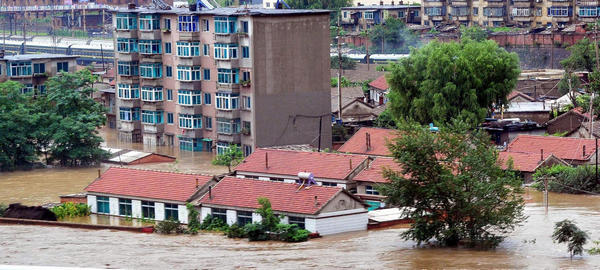 Torrential rain floods Liaoning, NE China