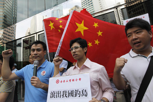 Demonstrations grow over Diaoyu Islands