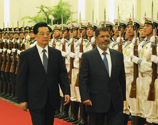 Chinese, Egyptian presidents hold talks on ties