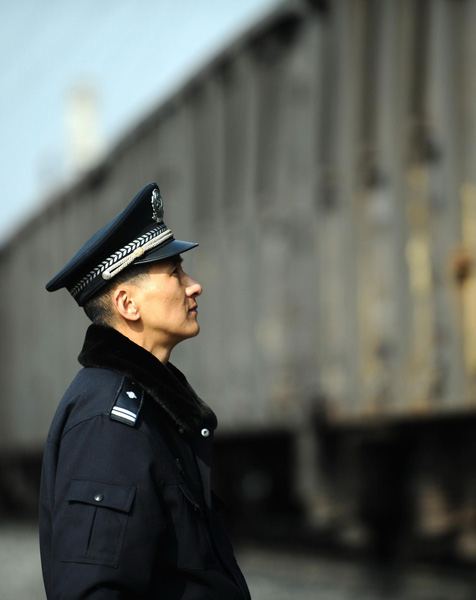 Rail policeman with a good heart Rail policeman with a good heart