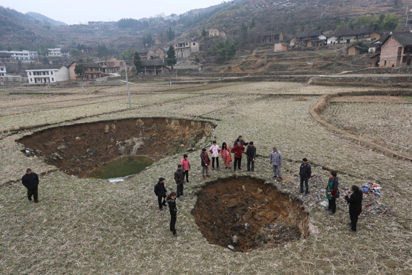 Sinking headache for farmers