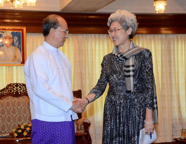 Myanmar president meets Chinese special envoy