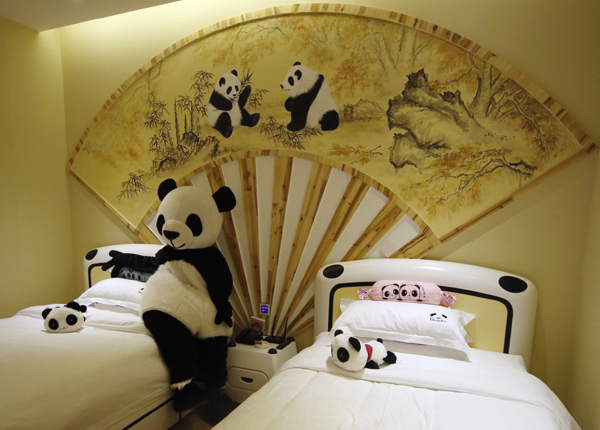 Eat, shoot and leave at Panda hotel