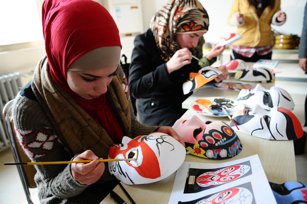 Foreign students mark World Theatre Day