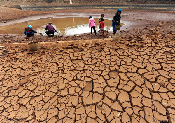 Continuing drought in SW China