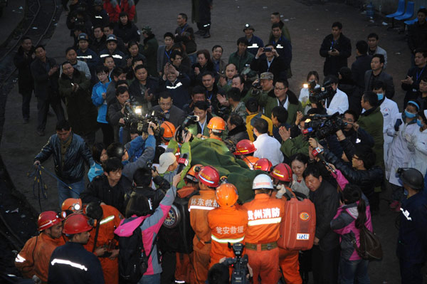 3 rescued from flooded coal mine in SW China