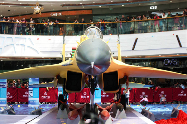 J-15 jet model stirs excitement