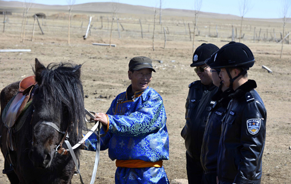 Young rangers patrol railway line