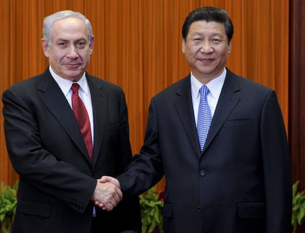 Chinese president meets Israeli prime minister