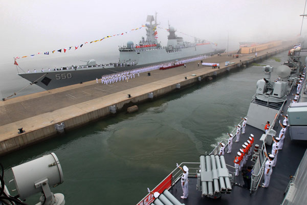 Chinese fleet departs for Sino-Russian drills