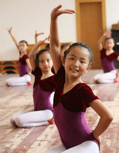 Ballet summer camp stretch