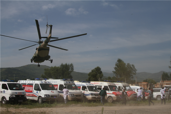 Seriously injured taken to Lanzhou for treatment