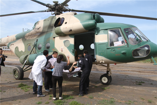 Seriously injured taken to Lanzhou for treatment