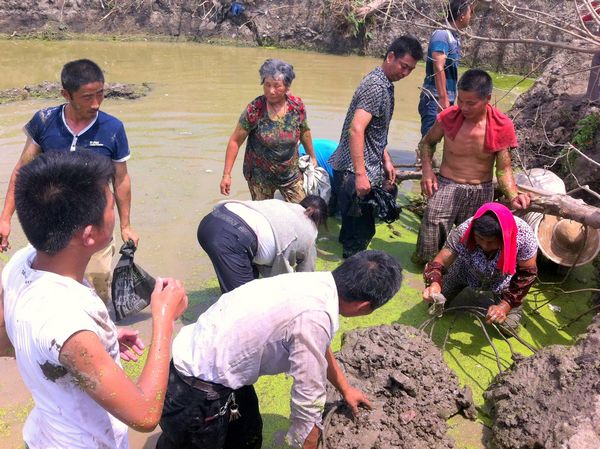 Villagers make a splash for ancient coins