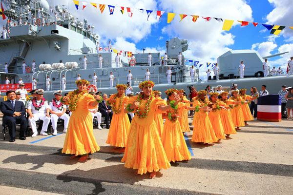 Chinese naval fleet vists Pearl Harbor