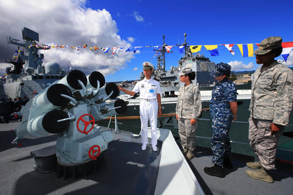 Chinese naval fleet vists Pearl Harbor
