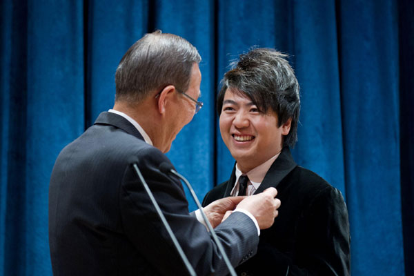 Pianist Lang Lang chosen as UN Messenger of Peace